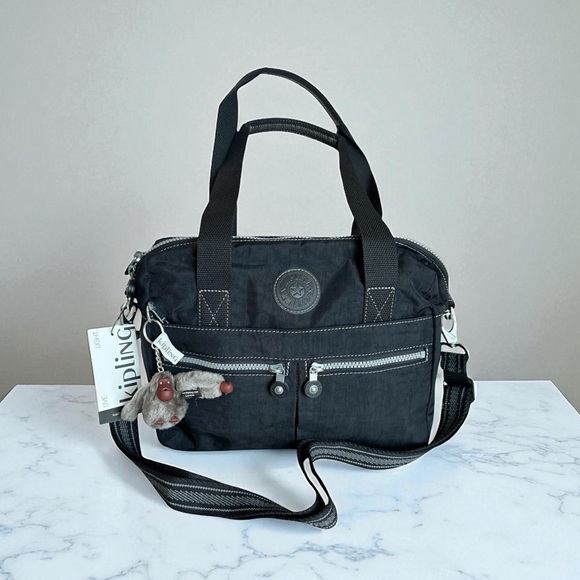 Kipling Klara Shoulder Bag Crossbody Black - Picture 2 of 10